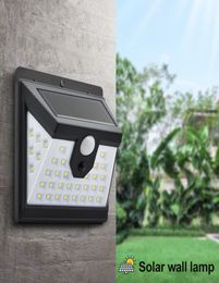 Solar Lights Outdoor 40 LED Motion Sensor Security Lights IP64 Waterproof Solar Powered 3 Modes for Garden Patio Yard3443343