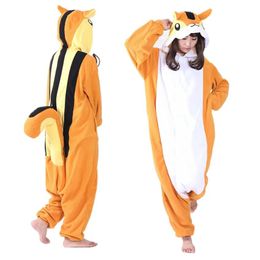 Costume Squirrel Women and Men Animal Kigurumi Polar Fleece Costume for Halloween Carnival New Year Party welcome Drop Shipping