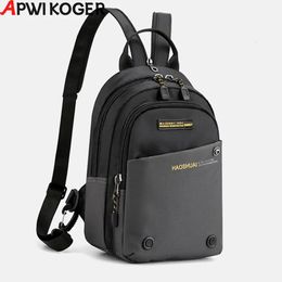 Men Travel Backpack AntiTheft Backpacks Nylon Messenger Crossbody Bag Small Chest Pack Outdoor Sport Hiking Mountaineering 240102