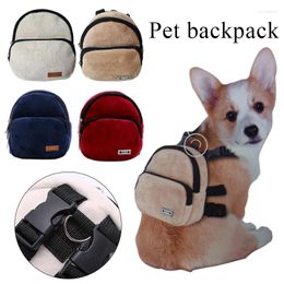 Dog Car Seat Covers Cartoon Pet Backpack For Small Medium Dogs Portable Large-capacity Snack Bag Adjustable Multi-pocket