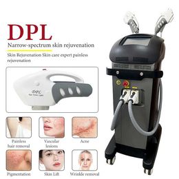 Factory directly sale DPL Laser Hair Removal Machine Photon Skin Rejuvenation Acne Treatment Device Double Handle Dpl Machine
