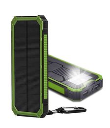 20000mah Solar Poverbank For Xiaomi oppo LG Power Bank Charger Battery Portable Mobile Pover6841940