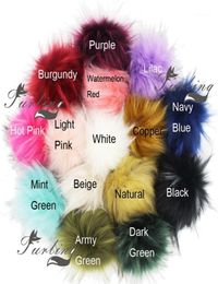 Furling DIY 1PC Faux Raccoon Fur 11CM y Pom Pom Ball for Bayby Beanie Hat Accessories Women Scarve Hat DIY13956744