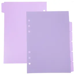 Letter Size Binder Dividers Handbook Classification Management Index Pagination Colour A5 Loose Leaf Paper Plastic Tab