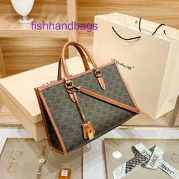 Top Quality Celins's Designer Women Purse Genuine Leather Handbags original wholesale tote bags online shop Arc de Tote Bag With Real Logo