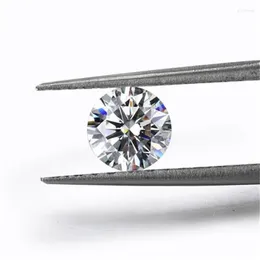 Loose Diamonds Moissanite EF Colour 4mm 0.3 3ct/pack Of Round Brilliant Cut Lab Grown Diamond For Ring Earring Bracelet