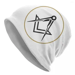 Berets Freemason Symbol Bonnet Hat Knitting Men Women Hip Hop Unisex Masonic Mason Freemasonry Winter Warm Skullies Beanies Caps