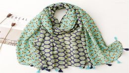 Scarves Unique Pattern Green Protected Scarf Women Soft Large Shawl Stole Winter Warm Decorated Neckwear Female Hijab6413204