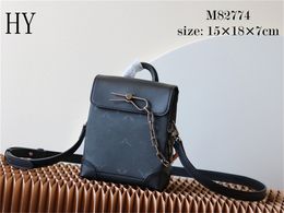 Designer Luxury Nano Steamer M82774 Tryon Black Taurillon RFID Backpack Shoulder Bag School Bags 7A Best Quality