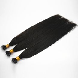 Top Quality Thick Remy Micro Beads Human Hair Extensions European Natural Black Colours Peruvian Virgin Hair Black Brown Blonde Piano Nano Ring Hair 1Gr st 300st