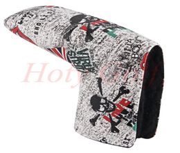 Fashion skull england flag Magnet golf putter head cover great PU leather quality golf headcovers3713170