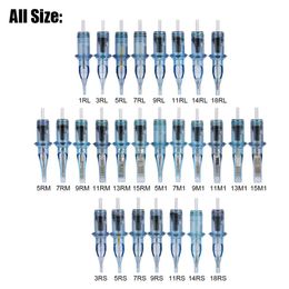 Machine 20/50/100pcs Disposable Makeup Tattoo Sterile Cartridge Needles Tattoo Microblading Needles for Tattoo Pen Hines Rl/rm/m1/rs