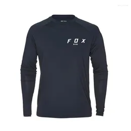 Men's T Shirts Foxbrzks Selling Sun Protection Sports Second Skin Running T-shirt Fitness Long Sleeves Compression Shirt