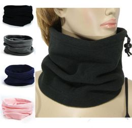 3in1 Winter Unisex Women Men Sports Thermal Fleece Scarf Snood Neck Warmer Face Mask Beanie Hats8167088