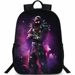 Raven backpack Crow Street daypack Cool school bag Game packsack Print rucksack Picture schoolbag Photo day pack