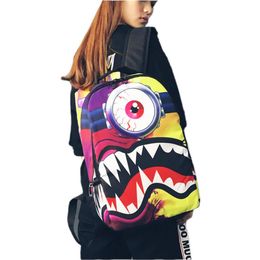 fashion kids backpack cartoon min cosplay trend hip hop oxford cloth boys girls creative backpack high school student bag229c