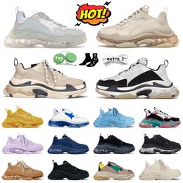 Fashion Casual Shoes Designer Sneakers White Green triple s Sports Hiking Men Jogging Women Platform Trainers Clear Sole Outdoor Sports Purple Brown Yellow black