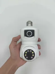 Yoosee/v380 /iCsee APP Dual Lens E27 Lamp Head Socket PTZ IP Dome Camera Full Colour Home Security CCTV Baby Monitor