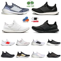 Designer Ultarboost 19 Running Shoes Ultra 4.0 Triple White Night Flash Ash Peach Show Your Stripes Candy Cane Ultraboosts Tennis Trainers Sneakers Big Size 36-46