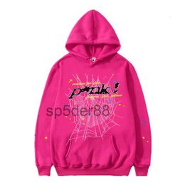 Mens Women Hoodies Young Thug High Quality Designers Hip Hop P*nk Web Puff Print Sp5der 555555 Hoodie Angel Spider Sweatshirts Heavy Fabric Pullover XJJX 201N