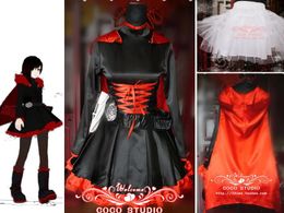 Costume RWBY Red Ruby Rose cosplay costume Handmade Outfit