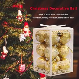Christmas Electroplated Light Ball Gift, Box Christmas Tree Pendant Bright Light Ball Pink Ball Matte Ball Christmas Ceiling Decoration, Scene Decor, Festivals Decor.