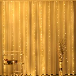 236.22x78.74in 400led USB Copper Wire Curtain String Lights With Remote, String Lights For Indoor, Holiday, Christmas, Halloween, Wedding, Party, Birthday, Valentine's Day.