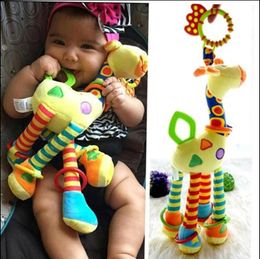 P Dolls Infant Toys Baby Development Giraffe Animal Handbells Rattles Handle Stroller Hanging Teether 0-12 Months Drop Delivery Ot4Va