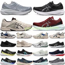 2024 Designer Running Shoes Gel Kahana8 Low Top Retro Athletic Men Women Trainers Outdoor Sports Sneakers Obsidian Grey Cream White Black Ivy Y6