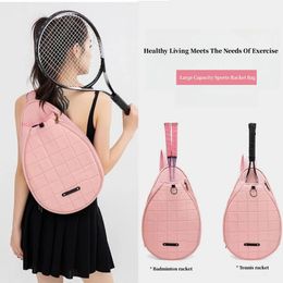 Tennis Bag Womens High Beauty One Shoulder Crossbody Childrens Handheld Sports Mens Large Capacity Badminton 240104