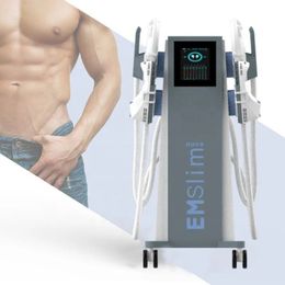 FDA 승인 emslim 기계 EMS Sculpt 기계 RF 근육 자극기 신체 슬리밍 머신 4 핸들