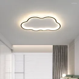 Ceiling Lights Modern Minimalist Cloud Shape Fixture White LED Dimmable Lighting Bedroom Living Room Study Decor Lamp