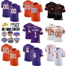 Stitch Football College 6 Tyler Brown Jersey Mens Prosphere 9 RJ Mickens 80 Beaux Collins 2 Cade Klubnik 1 Will Shipley 26 Phil Mafah University Numer Numer
