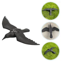 Garden Decorations Artificial Birds Crow Figure Plastic Decor Repeller Fake Model Tool
