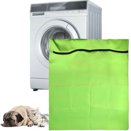 Pet Laundry Bag Green Polyester Large Household Toiletry Bag Hair Filter Washing Machine Washing Bag Dog Cat Horse 240103