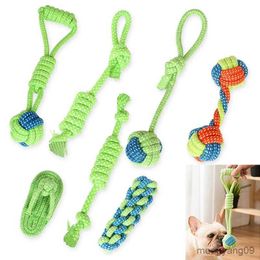 Dog Toys Chews 1pc Pet Dog Toy Rope Double Knot Cotton Braided Dog Rope Toy Puppy Chew Toy Cleaning Tooth Toys for Dogs Pet Supplies Petshop