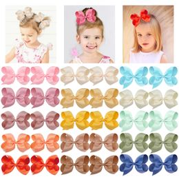 30 Pcs 6 Inch Bows for Girls Big Grosgrain Girls 15pairs 6 Hair Bows Alligator Clips For Teens Kids Toddlers 240104