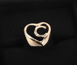 2022 Top quality charm punk band ring in 18k gold plated hollow design for women wedding Jewellery gift have box stamp PS73052472730