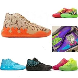 Lamelo Shoes with Shoe Box Lamelo 2023 Ball Mb 01 Basketball Shoes Red Green and Galaxy Purple Blue Grey Black Melo Trainner Sne