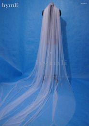 Bridal Veils 1 Layer Crystals Wedding Veil Cathedral Rhinestone 3M X Soft In White Ivory .Off Champagne