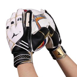 Goalie Goalkeeper Gloves Non-slip Soccer Goalie Goalkeeper Gloves Super Finger Hand Protection Junior Keeper Football Gloves