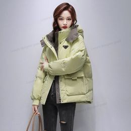 Women Down Jacket Winter Jackets Collar Warm Fashion Parkas Lady Cotton Coat Outerwear Big Pocket