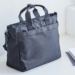 Korean Style Business Bag For Men Nylon Cloth Messenger Large Capacity Shoulder Fashion Travel Handbag Casual Laptop 240104