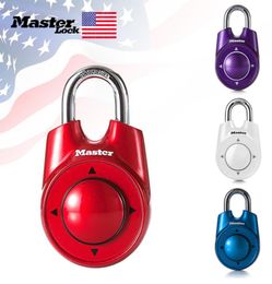 Master Lock Combination Directional Password Padlock Portable Gym School Health Club Security Locker Door Lock Assorted Colours Y207952325