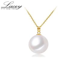 Lockets Real Freshwater Pearl Pendant For Women18k White Natural Yellow Gold Jewelry Daughter Birthday Fine Gift7110384