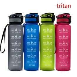 Cages Virson Colourful Large Sports Water Bottle with Time Marker & Straw Drinking Water Bottle for Outdoor Gym Fitness Hiking Running