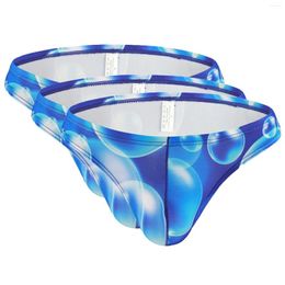 Underpants Fashion Sexy Men'S Underwear Bikini Briefs Printed Low Waist Breathable Cotton Male Panties Shorts