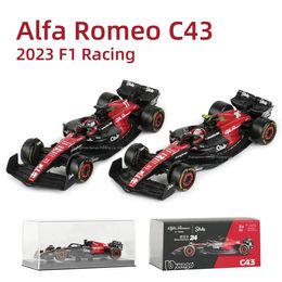 Bburago 1 43 Alfa Romeo C43 Formula Car Die Cast Vehicles Collectible Model Racing Toys 240103