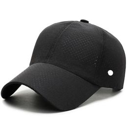Hats LL Outdoor Baseball Hats Yoga Visors Ball Caps Canvas Small hole Leisure Breathable Fashion Sun Hat for Sport Cap Strapback Hat #3