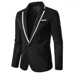 Men's Suits Suit Coats Casual One Button Business Wedding Men Blazers Long Sleeved Slim Fit Formal Office Jackets